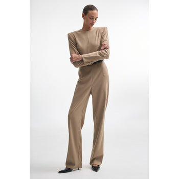 Night Shift Beige Jumpsuit
