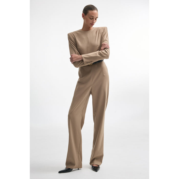 Night Shift Beige Jumpsuit