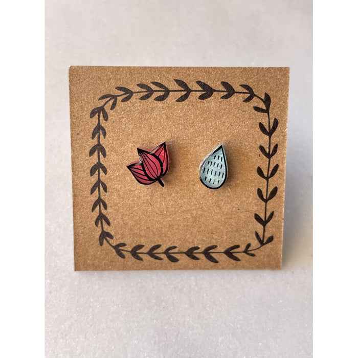 Lily And Droplet Earrings