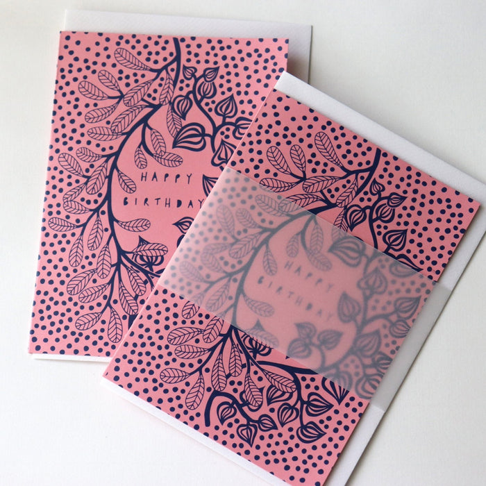 Hanging Plants Birthday Greeting Card