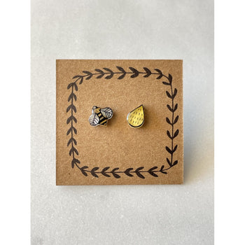 Honey And Bee Earrings
