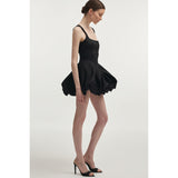 Hibiscus Bubble Mini Dress