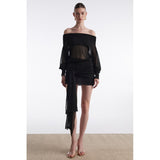 No.26 Black Knitted Mini Dress