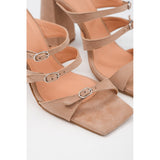 Holiday Beige Heeled Sandals