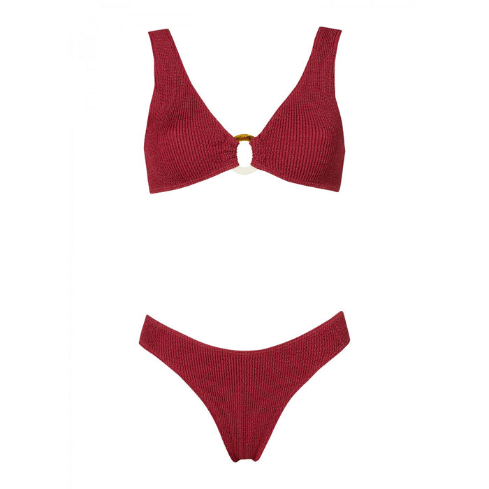 Ali Metallic Red Bikini