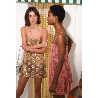 Honeydew Gold Dress