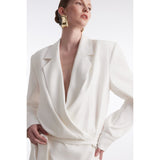 Leticia White Blazer Dress