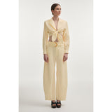 Pure Butter Yellow Barrel Trousers