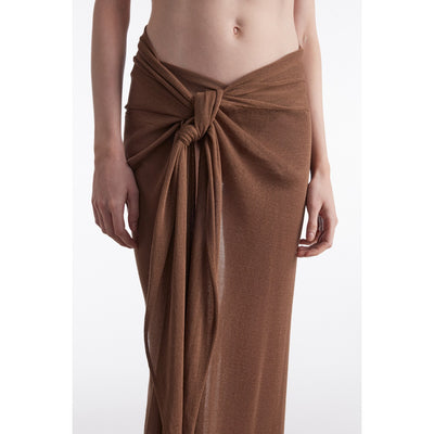 No.26 Brown Knitted Sarong