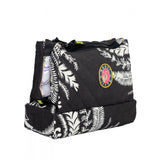 Midnight Palm Coral Double Pocket Pouch