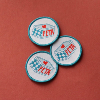 Love Feta Sew On Patch