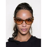Gloria Amber Shell Sunglasses