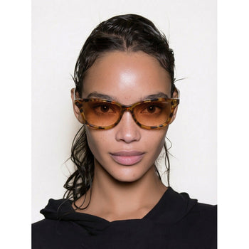 Gloria Amber Shell Sunglasses