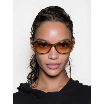 Gloria Amber Shell Sunglasses