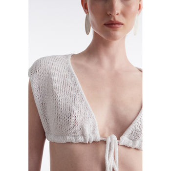 Voyage White Knitted Top