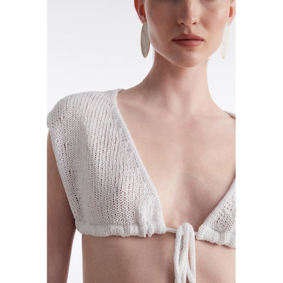 Voyage White Knitted Top
