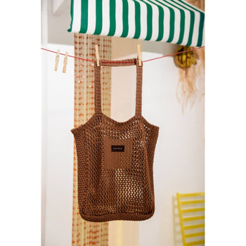 Ettu Brown Knitted Tote Bag