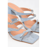 Holiday Light Blue Heeled Sandals