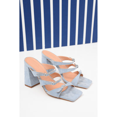 Holiday Light Blue Heeled Sandals