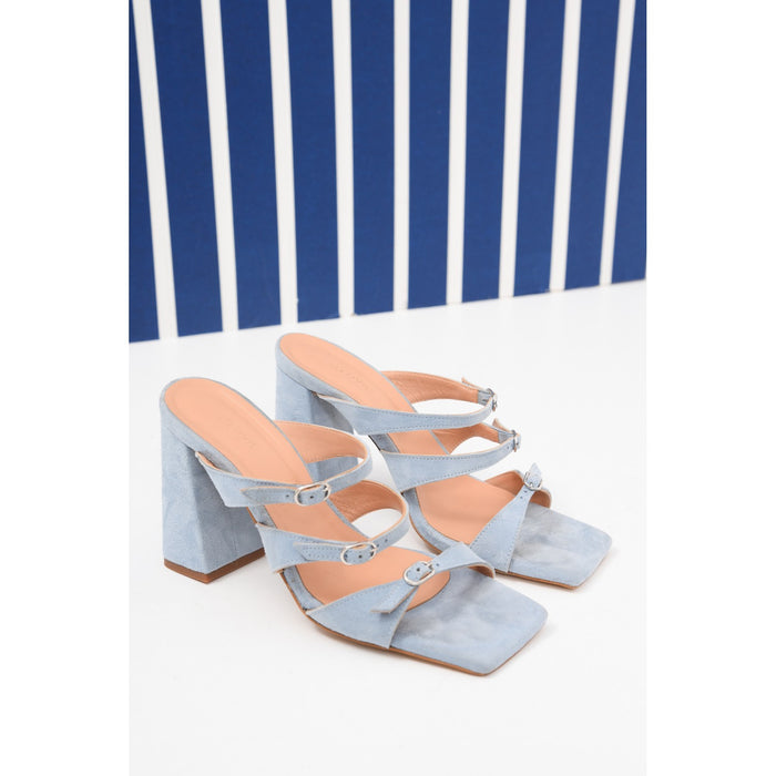 Holiday Light Blue Heeled Sandals