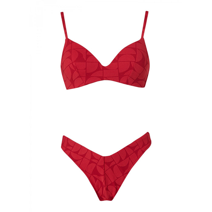 Cooper Lipstick Jacquard Bikini