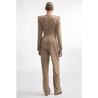Night Shift Beige Jumpsuit