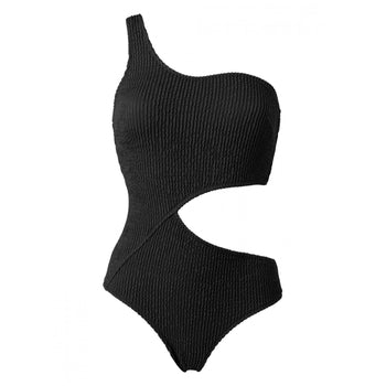Laetitia Black Curly Swimsuit