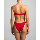 Melita Lipstick Jacquard Bikini