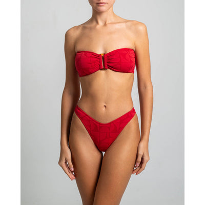 Melita Lipstick Jacquard Bikini