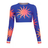 Sunlit Bloom Spectacle Long Sleeve Bikini