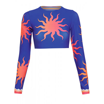 Sunlit Bloom Spectacle Long Sleeve Bikini
