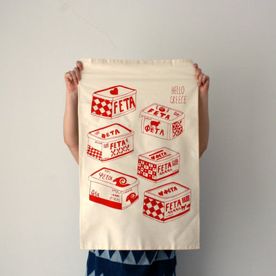Love Feta Tea Towel