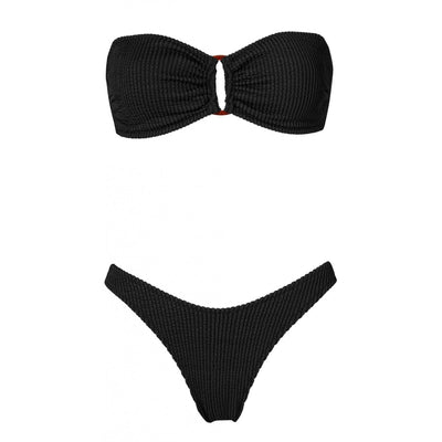 Melita Black Curly Bikini