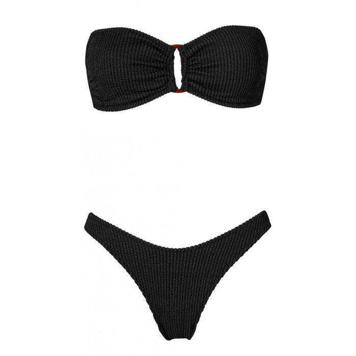 Melita Black Curly Bikini