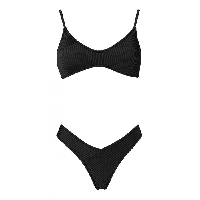 Astrid Black Curly Bikini