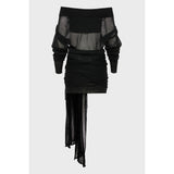 No.26 Black Knitted Mini Dress