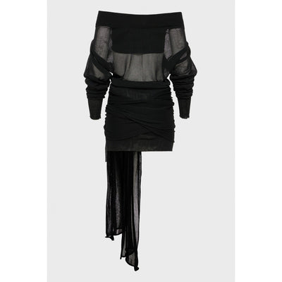 No.26 Black Knitted Mini Dress