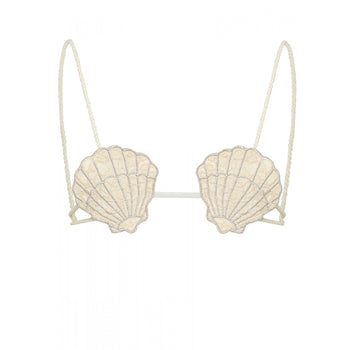 Romantic Lace Seashell Bikini Top