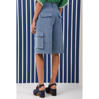 Float Denim Bermuda Shorts
