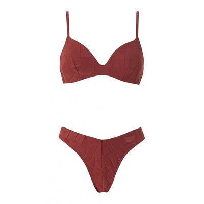 Cooper Brandy Jacquard Bikini