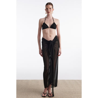 No.26 Black Knitted Sarong