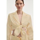Pure Butter Yellow Crop Shirt