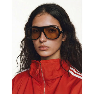 Tate Black Amber Sunglasses