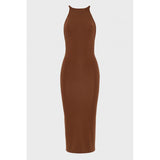 No.26 Brown Midi Dress