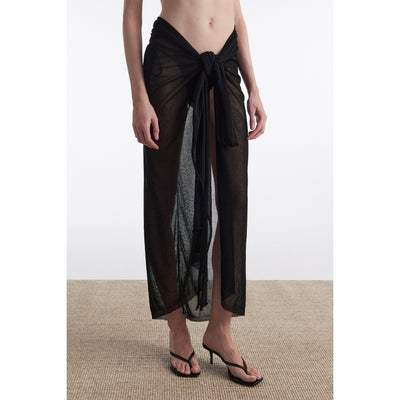 No.26 Black Knitted Sarong