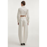 Pure White Crop Shirt