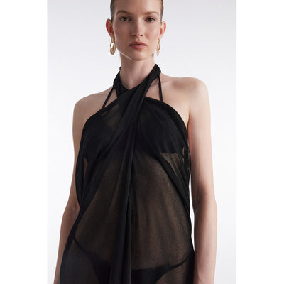 No.26 Black Knitted Sarong