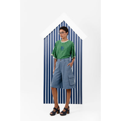 Float Denim Bermuda Shorts