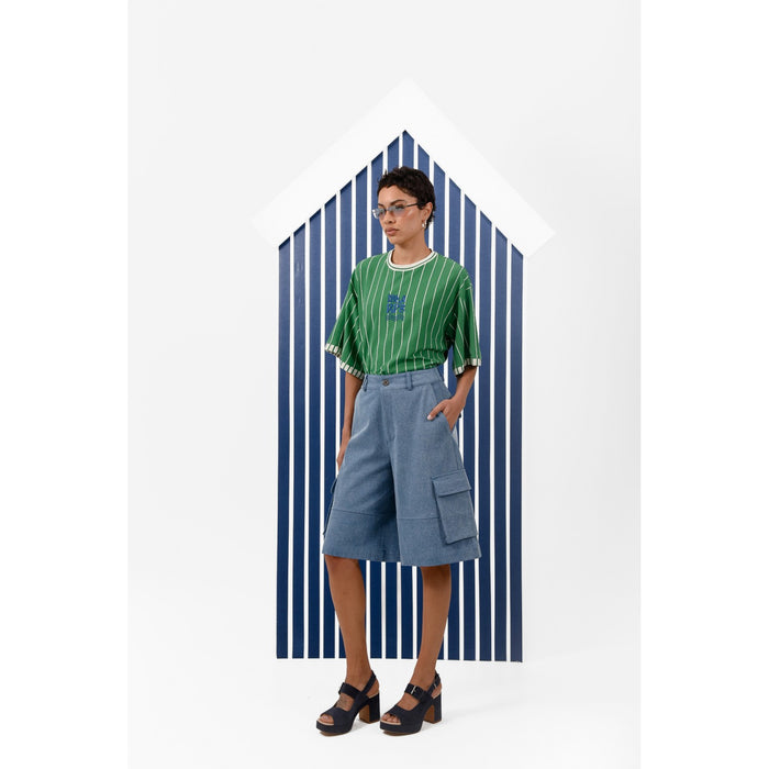 Float Denim Bermuda Shorts