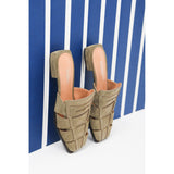 Crab Khaki Mules